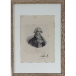 Gravure met handtekening Jean-Lambert Tallien 1767-1820